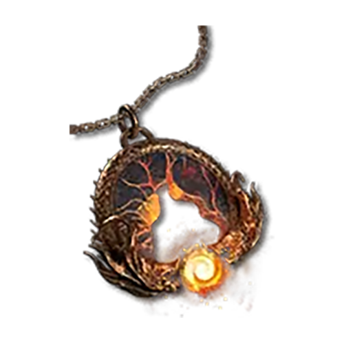 Melted Heart of Selig Mythic Unique Amulet