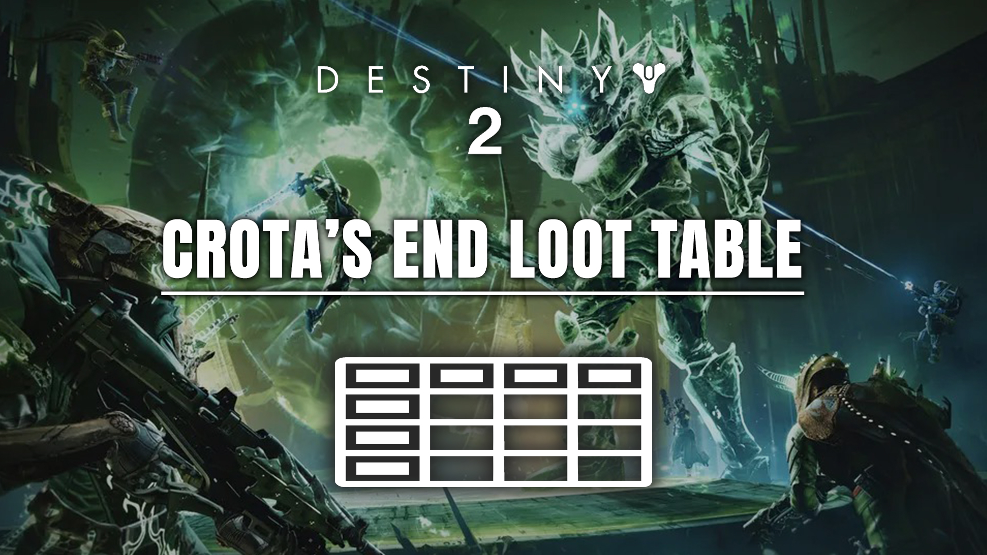 Crota's End Loot Table