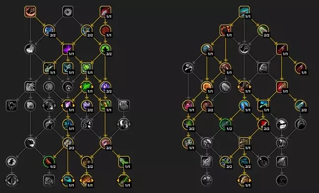 survival hunter level talents