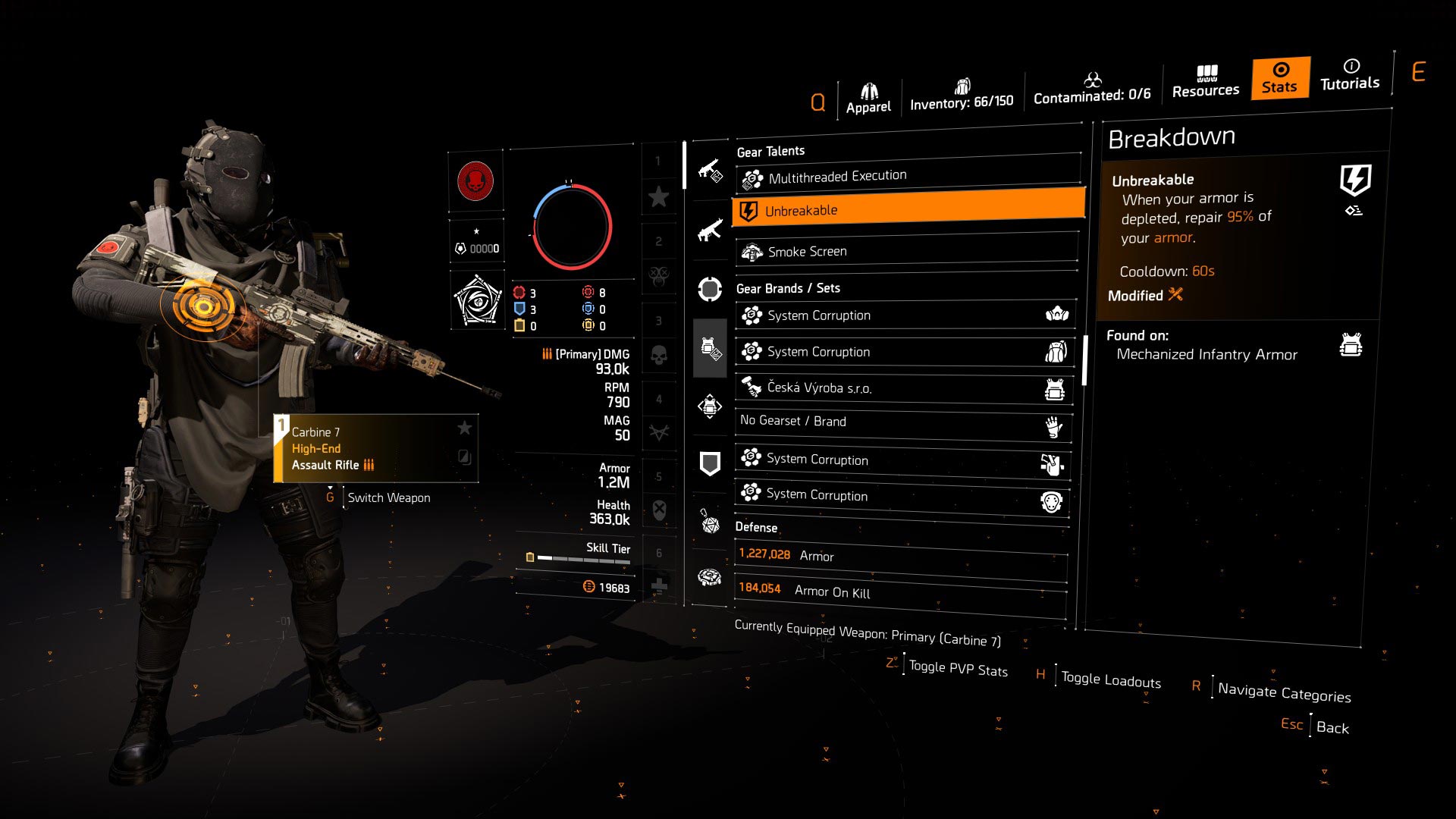 exodus corruption pvp build 3