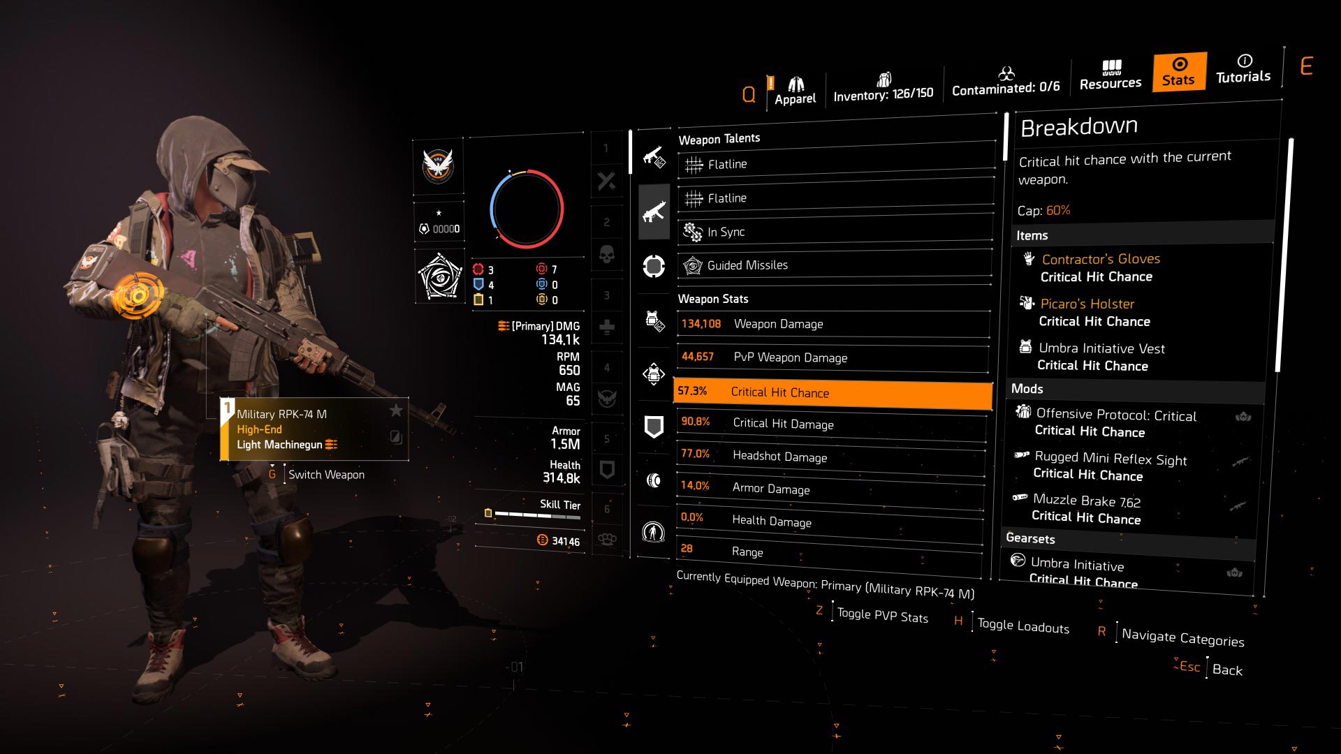 rpk umbra flatline pvp build 2