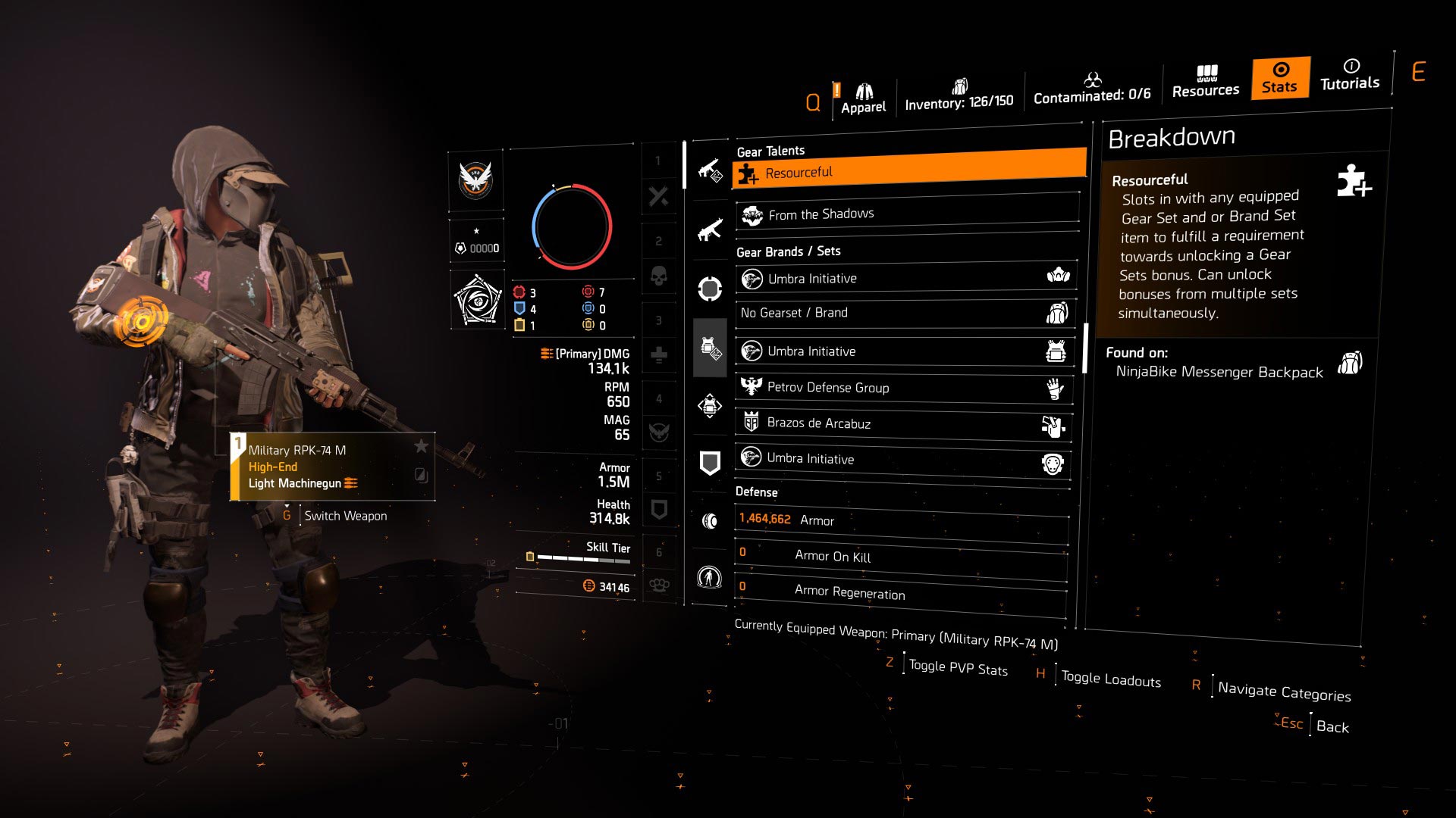 rpk umbra flatline pvp build 3