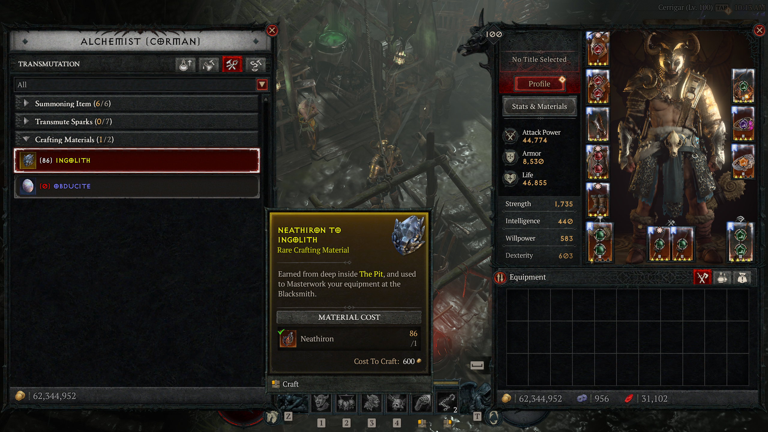 material transmutation